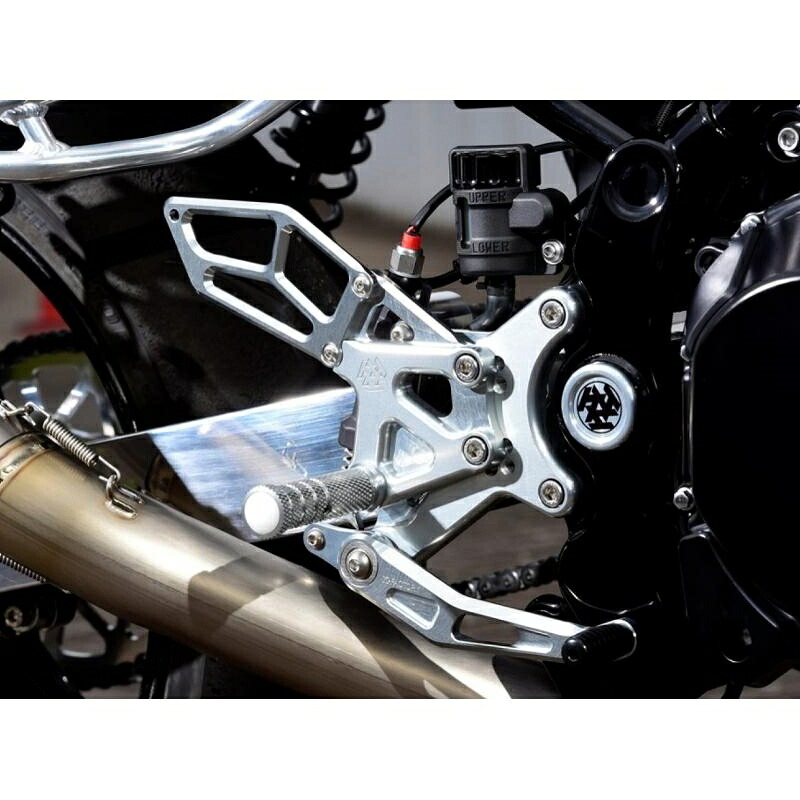 バイクパーツ ステップ ケイファクトリー ライディングステップ メタリックシルバー 179MZBR130N 4582215613245