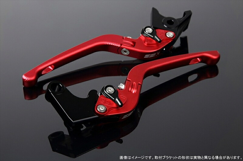 ハンドル エスエスケイ スピードラ アジャストレバー 3D可倒式 Mレッド/Mブラック Scrambler Sixty2 LVDM060RD-BK 4589995221738 取寄品|バイク用品はとやグループ2号店