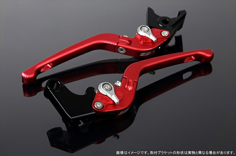 ハンドル エスエスケイ スピードラ アジャストレバー 3D可倒式 Mレッド/Mシルバー Scrambler Sixty2 LVDM060RD-SR 4589995221745 取寄品|バイク用品はとやグループ2号店