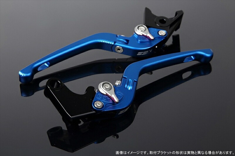 ハンドル エスエスケイ スピードラ アジャストレバー 3D可倒式 Mブルー/Mシルバー Scrambler Sixty2 LVDM060BE-SR 4589995221813 取寄品|バイク用品はとやグループ2号店