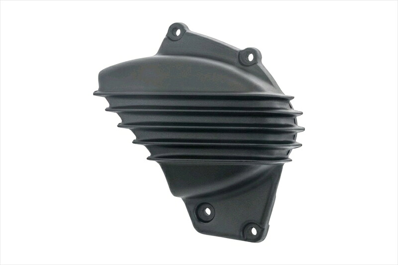 バイクパーツ MOTONE CUSTOMS(モートーン) スプロケットカバー リブ ブラック MMU087 4550255826222