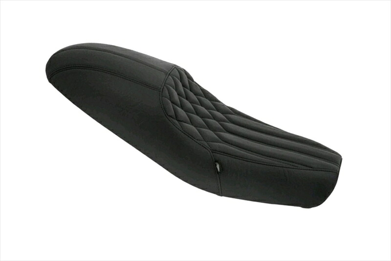 バイクパーツMOTONE CUSTOMS(モートーン) シート RATTLER カフェスタイル ブラックMSM0244550255826536｜バイク用品はとやグループ2号店