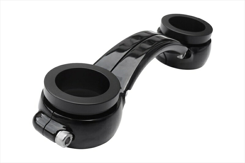 バイクパーツMOTONE CUSTOMS(モートーン) フォークブレース アルミビレット ブラックMTE083.B4550255833732|バイク用品はとやグループ2号店
