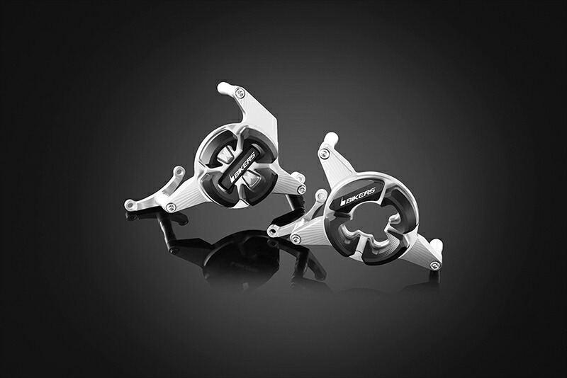 バイクパーツ BIKERS(バイカーズ) エンジンガード 左右 シルバー H0140-SLV 4550646102447