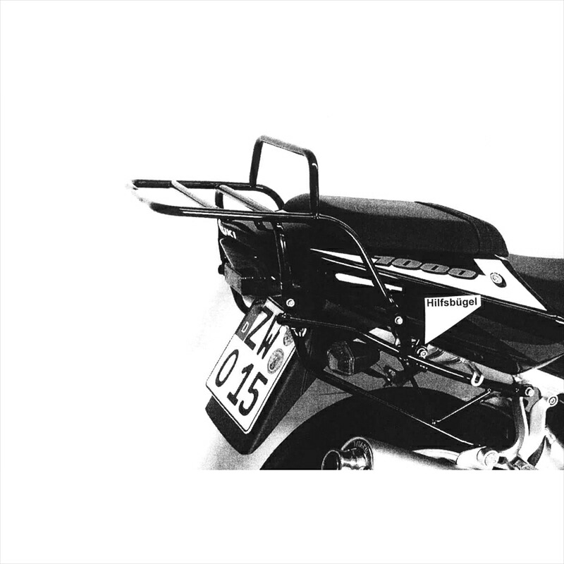 バイクパーツHEPCO&BECKER(ヘプコアンドベッカー) トップケースキャリア リアラック ブラック 650399 01 014550646103093GSX-R600/750/1000 01-03|バイク用品はとやグループ2号店