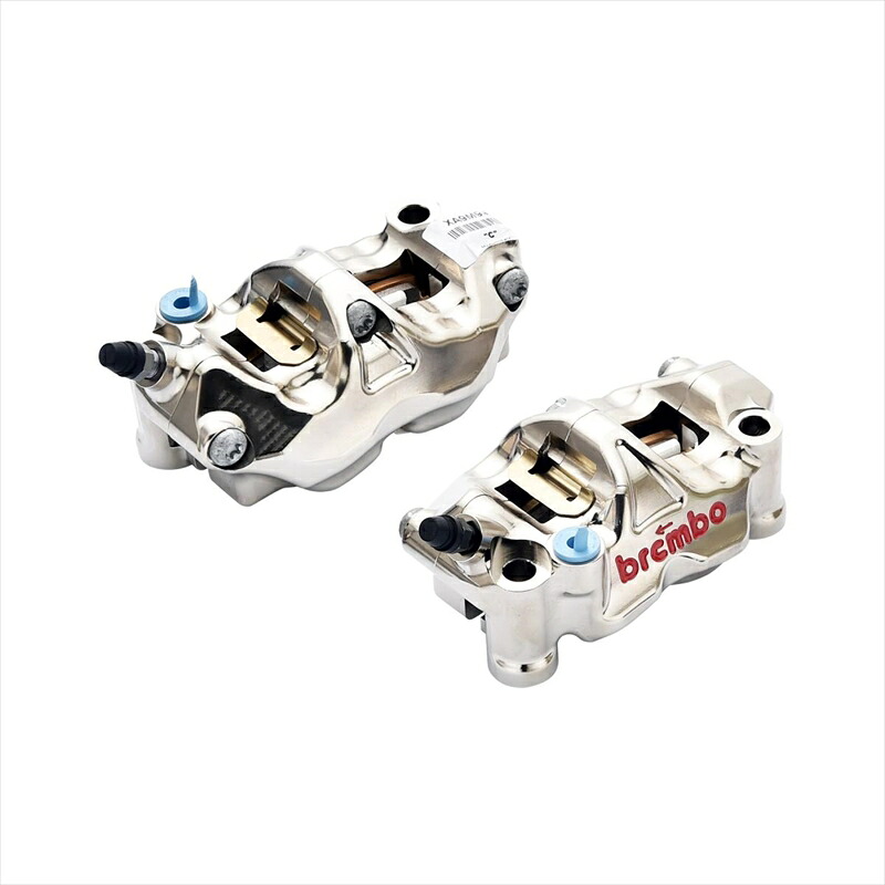 バイクパーツ ブレンボ GP4-RX ラジアル CNC 4P キャリパー ニッケルコーティング レッドロゴ 左右セット 220.B010.10 4548664100514 φ32 取付ピッチ:108mm