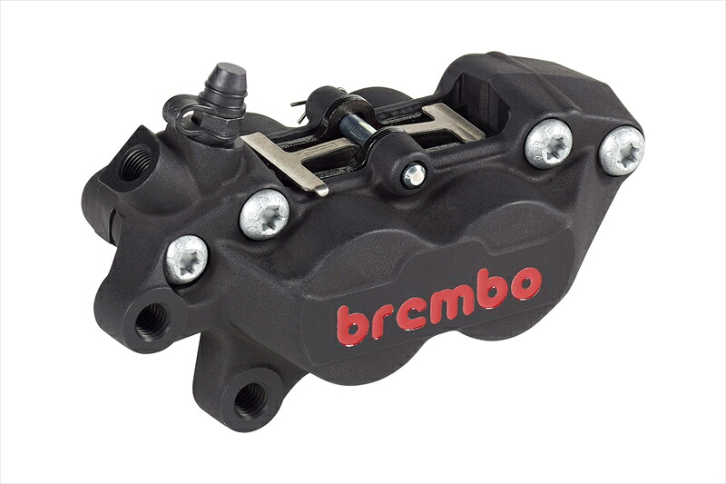 バイクパーツ ブレンボ P4-40C アキシャル 4P キャリパー ブラックアルマイト レッドロゴ 左 20.5165.78 4550255635022 φ30/34 取付ピッチ:40mm
