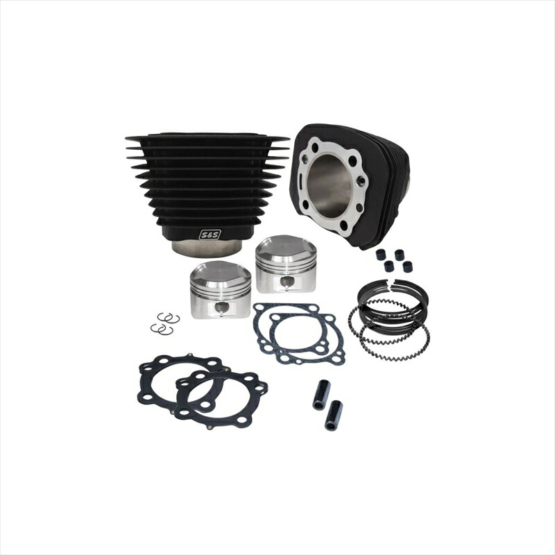 バイクパーツ エスアンドエスサイクル S＆S 1200cc シリンダー＆ピストンキット W.BLK SPORTSTER XL 86-03 910-0696 4550255300739