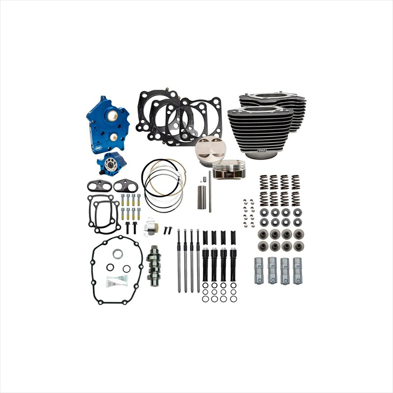 バイクパーツ エスアンドエスサイクル S＆S 124パワーパック チェーンカム BLK M8(WATER COOL 310-1054B 4550255666644