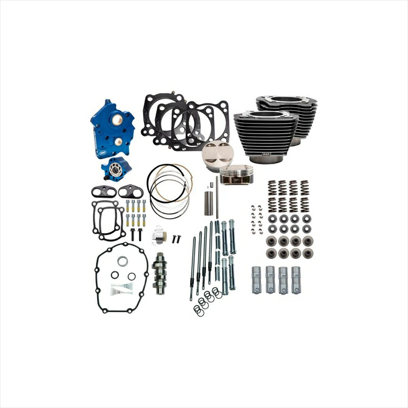バイクパーツ エスアンドエスサイクル S＆S 128 パワーパック BLK.G/HL M8 114CI WATER COOLED 310-1107B 4550255666705