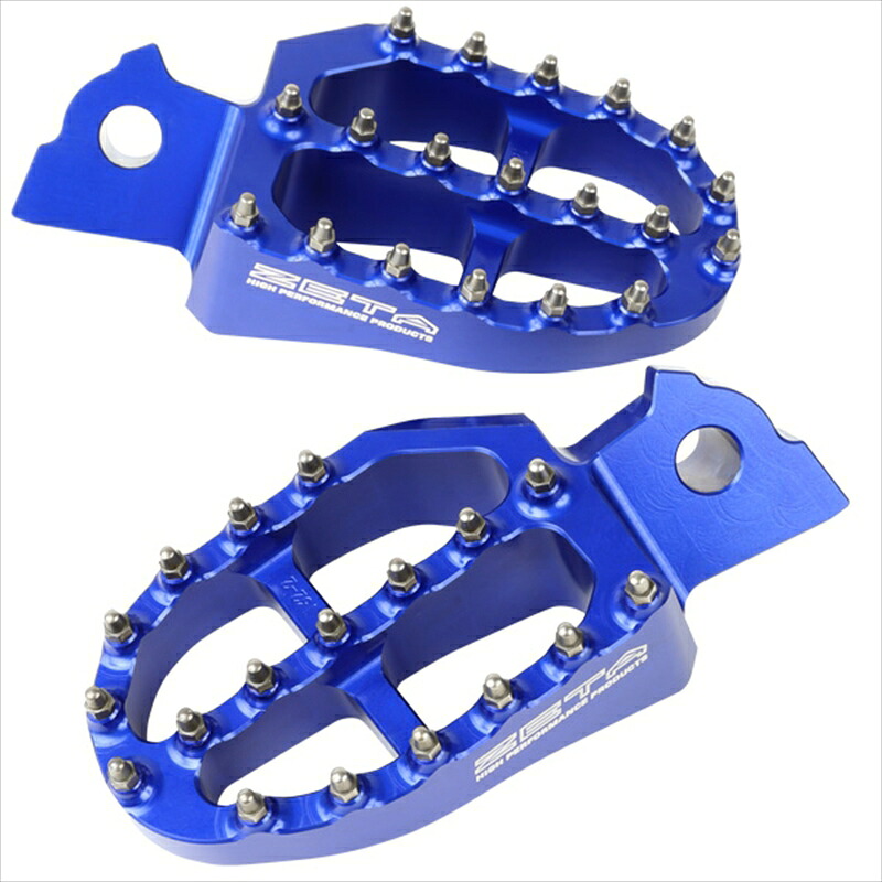 バイクパーツ ステップ ZETA(ジータ) アルミフットペグ BLU F7000 4547836261060