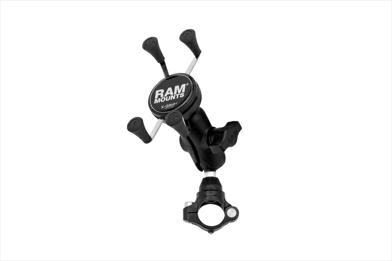 【5日前後で発送】バイクパーツ RAM MOUNTS(ラムマウント) Xグリップ S ＆PLOT防振クランプセット ショートアーム 1インチボール RAM-PL7 4550646102713