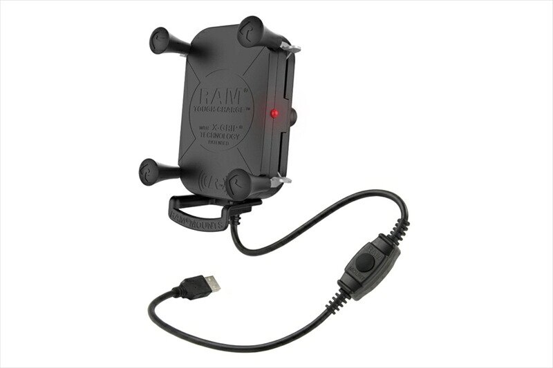 【5日前後で発送】バイクパーツRAM MOUNTS(ラムマウント) 防水ワイヤレス充電Xグリップ テザー付 最大15W出力 1インチボールRAM-HOL-UN12WB-14550255861285｜バイク用品はとやグループ2号店 15,079円