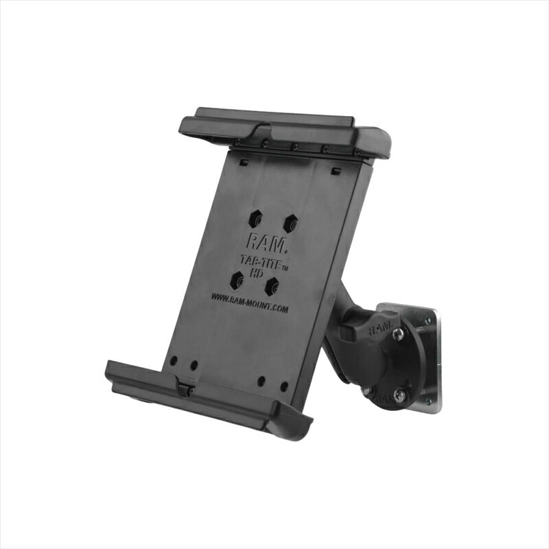 バイクパーツ RAM MOUNTS(ラムマウント) タブタイト 8インチ用 ＆AMPSラウンドベースセット 標準アーム/バックプレート 1インチボール RAM-B-101B2-TAB12U 4550255897796 RAM-B-101B2-TAB12U