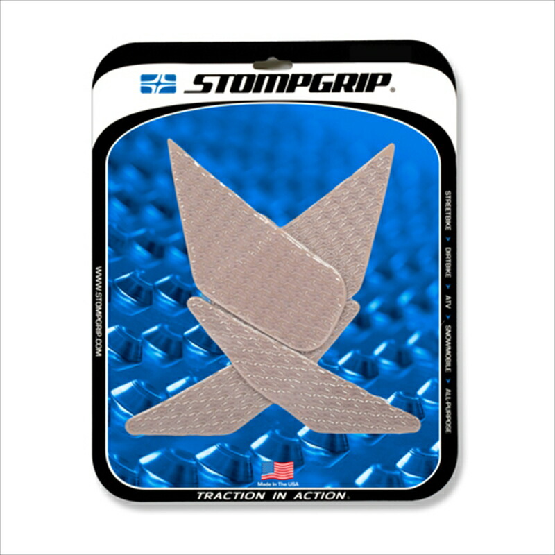 バイクパーツ STOMPGRIP(ストンプグリップ) トラクションパッドタンクキット クリア 55-14-0173C 4550255527488
