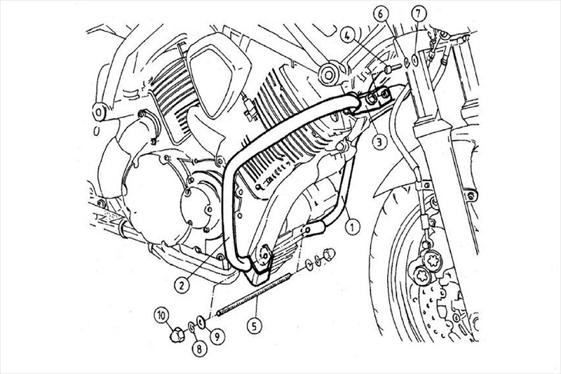 バイクパーツ HEPCO&BECKER(ヘプコアンドベッカー) エンジンガード クローム 501416 00 02 4548664296415