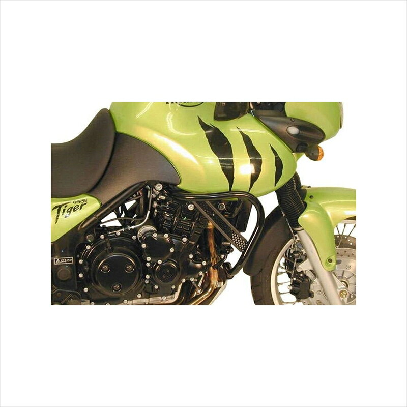 バイクパーツHEPCO&BECKER(ヘプコアンドベッカー) エンジンガード ブラック 501707 00 014548664524013Tiger955i 01-06|バイク用品はとやグループ2号店
