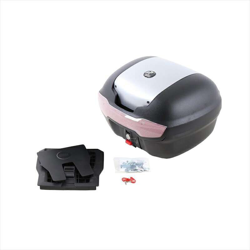 バイクパーツ HEPCO&BECKER(ヘプコアンドベッカー) トップケース ジャーニー 汎用タイプ 40 610089 00 09 4548664530304 ブラックxシルバー