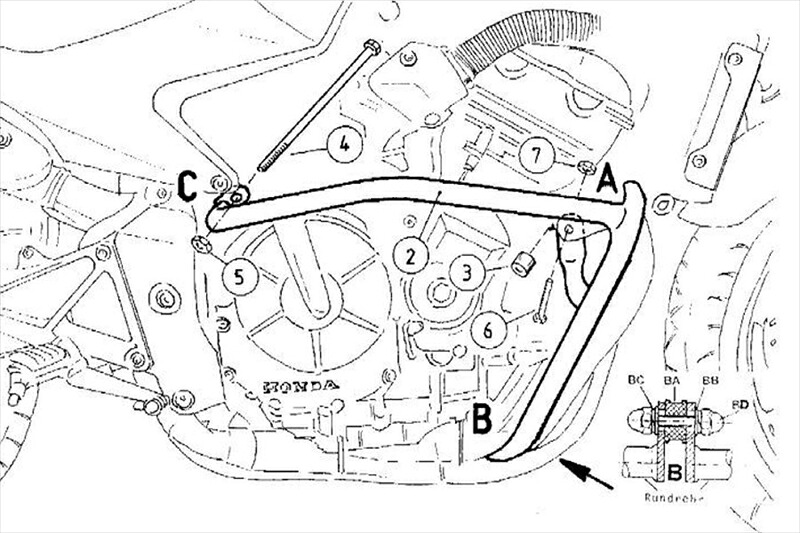バイクパーツ HEPCO&BECKER(ヘプコアンドベッカー) エンジンガード クローム 501117 00 02 4548664532544
