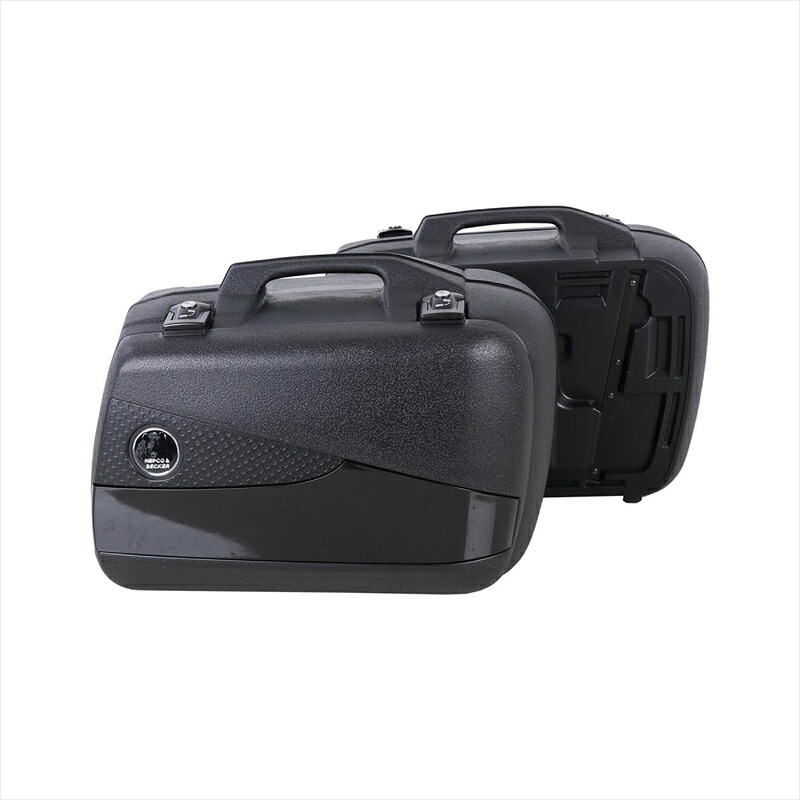 バイクパーツ HEPCO&BECKER(ヘプコアンドベッカー) サイドケース ジュニアフラッシュ 40 左右セット 610236 00 11 4548664697083 ブラック/ブラック