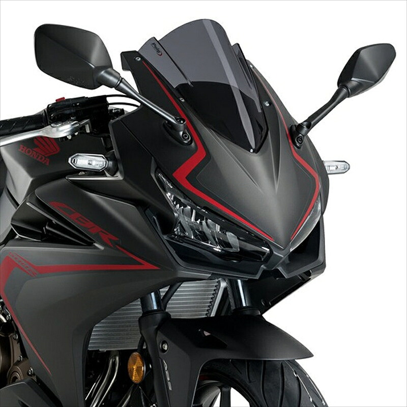 バイクパーツ 外装プーチ レーシングスクリーン ダークスモーク 3613F 4550255330101CBR400/500R 19-｜バイク用品はとやグループ2号店