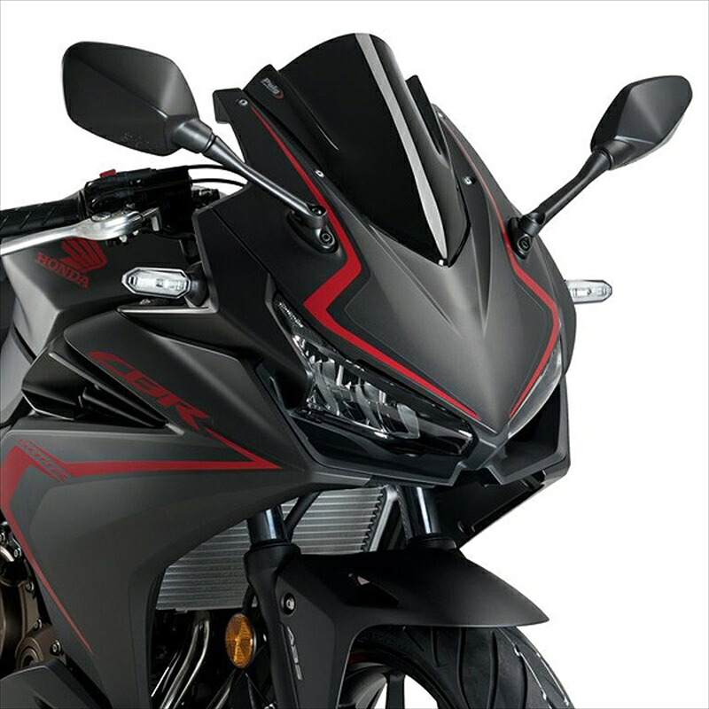 バイクパーツ 外装 プーチ レーシングスクリーン ブラック 3613N 4550255330125 CBR400/500R 19-