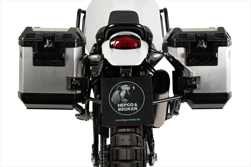 バイクパーツ HEPCO&BECKER(ヘプコアンドベッカー) サイドキャリア カットアウトセット サイドケース エクスプローラー シルバー付 6517638 00 01-00-40 4550255832650