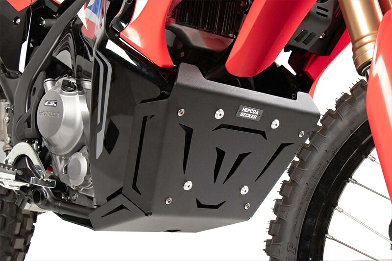バイクパーツHEPCO&BECKER(ヘプコアンドベッカー) スキッドプレート ブラック 8109535 00 014550255834043CRF300Rally/250Rally 21-25｜バイク用品はとやグループ2号店