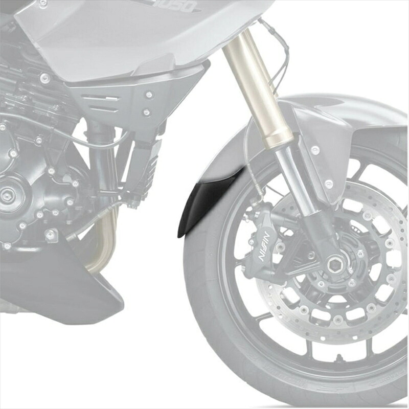 バイクパーツ 外装 プーチ エクステンドフェンダー フロント ブラック 6161N 4571415033700 SPEED TRIPLE/R 06-10/TIGER 1050 07-12