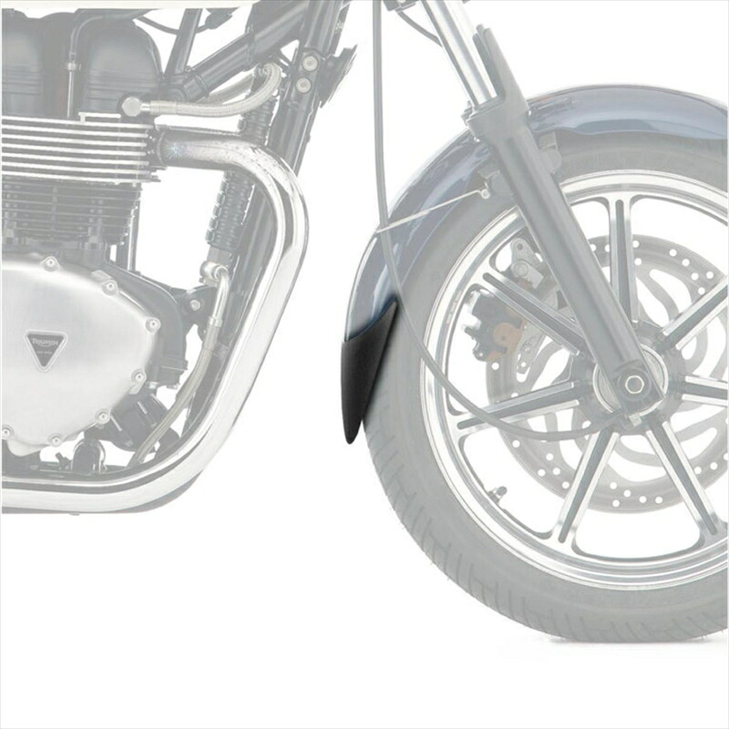 バイクパーツ 外装プーチ エクステンドフェンダー フロント ブラック6435N 4571415033908BONNEVILLE SE 09-15｜バイク用品はとやグループ2号店