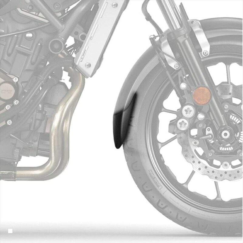 バイクパーツ 外装プーチ エクステンドフェンダー フロント ブラック9183N 4571415033939XSR700 16-22｜バイク用品はとやグループ2号店