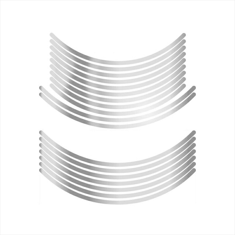 バイクパーツ アクセサリー エムディーエフ ミラー リムストライプ シルバー 文字なし RIM-10M-SV-16&17N 4580394134995 10ミリ幅 16/17インチ