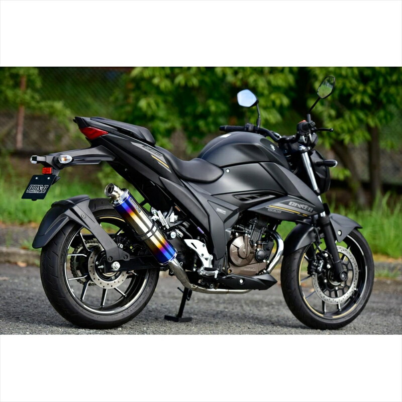 バイクパーツ マフラー ビームスモーターカンパニー R-EVO ヒートチタンサイレンサー政府認証 G350-53-S1J 4582285349310 GIXER SF250 8BK-ED22Y