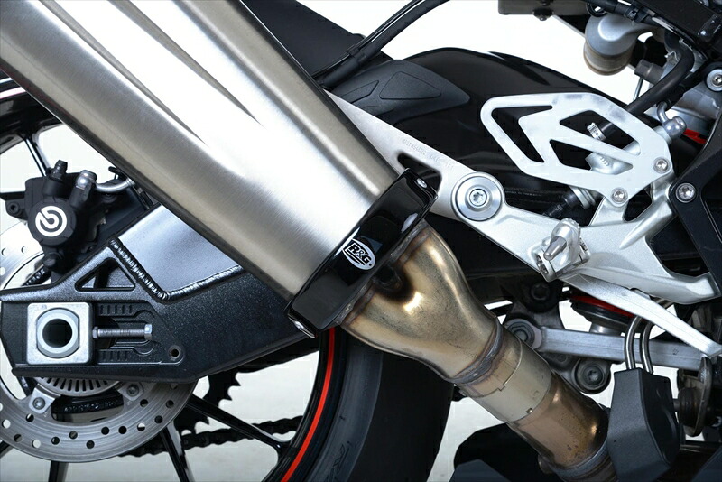 バイクパーツ 外装 アールアンドジー エキゾーストプロテクター ブラック RG-EP0026BK 4573382056133 BMW S1000RR 15-18