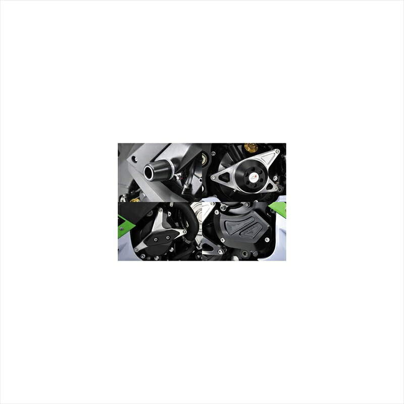 バイクパーツ 外装アグラス Rスライダー 5点セット A/黒 342-483-009BX 4548664831234ZX-10R 10|バイク用品はとやグループ2号店