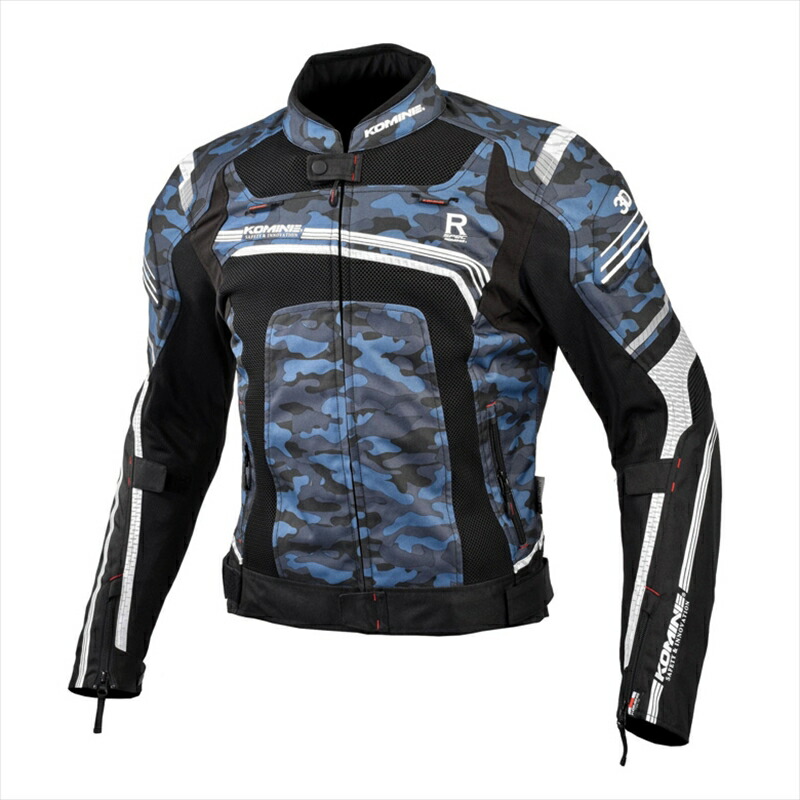 バイクパーツ ウェアコミネ JK-130 R-SPEC M-JKT Blue-Camo/BK 3XL07-130 4573325774605｜バイク用品はとやグループ2号店