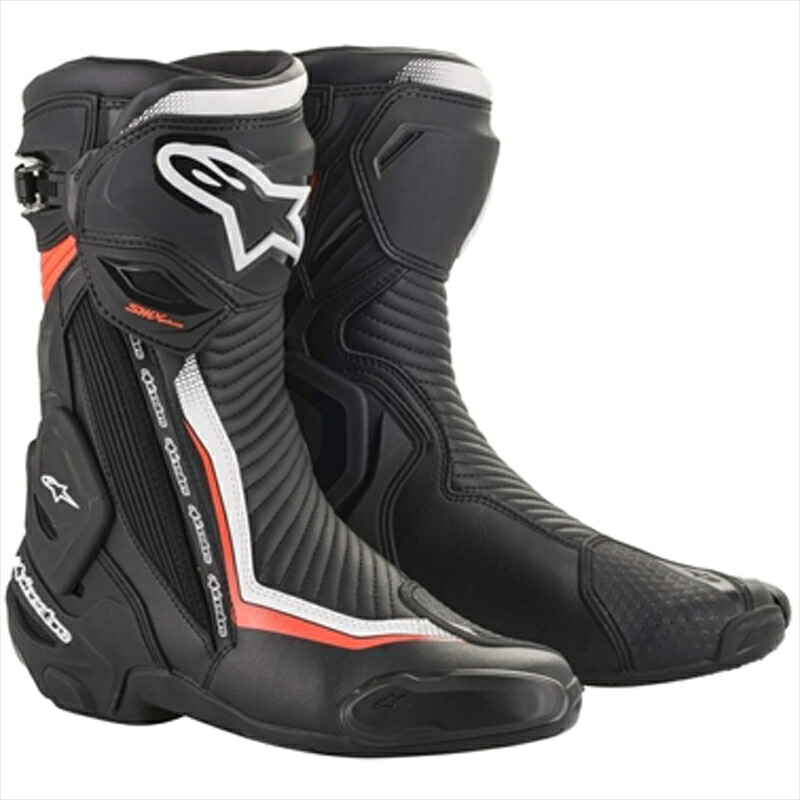 バイクパーツ ウェアアルパインスター SMX PLUS V2 BOOT 1231 BK/WH/RDF 43 27.5 8033637962177 8033637962177｜バイク用品はとやグループ2号店