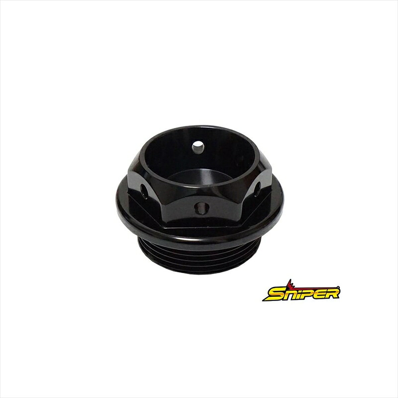 バイクパーツ スナイパー オイルフィラーキャップ 黒 SP0137BK 4589993474402 M27 x P3.0 汎用