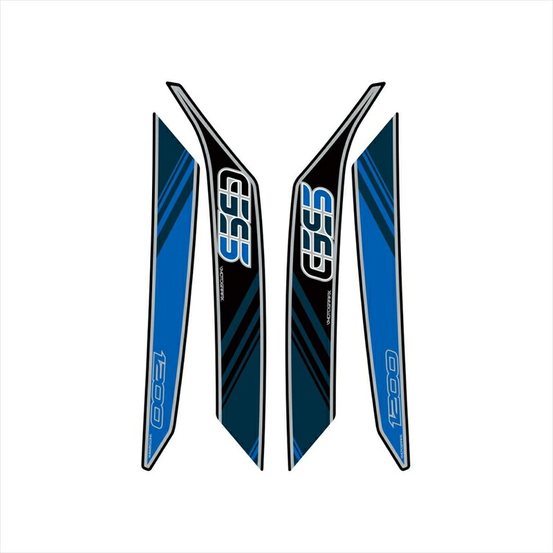 バイクパーツ アクセサリー モトグラフィックス ボディパッド BLU MT-BB01B 4580041200080 BMW R1200GS 08-12