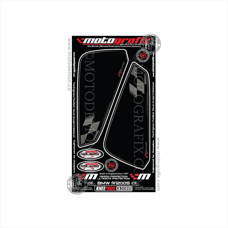バイクパーツ アクセサリーモトグラフィックス ボディパッド KNEE MT-KB002U 4580041201735R1200S 06-｜バイク用品はとやグループ2号店