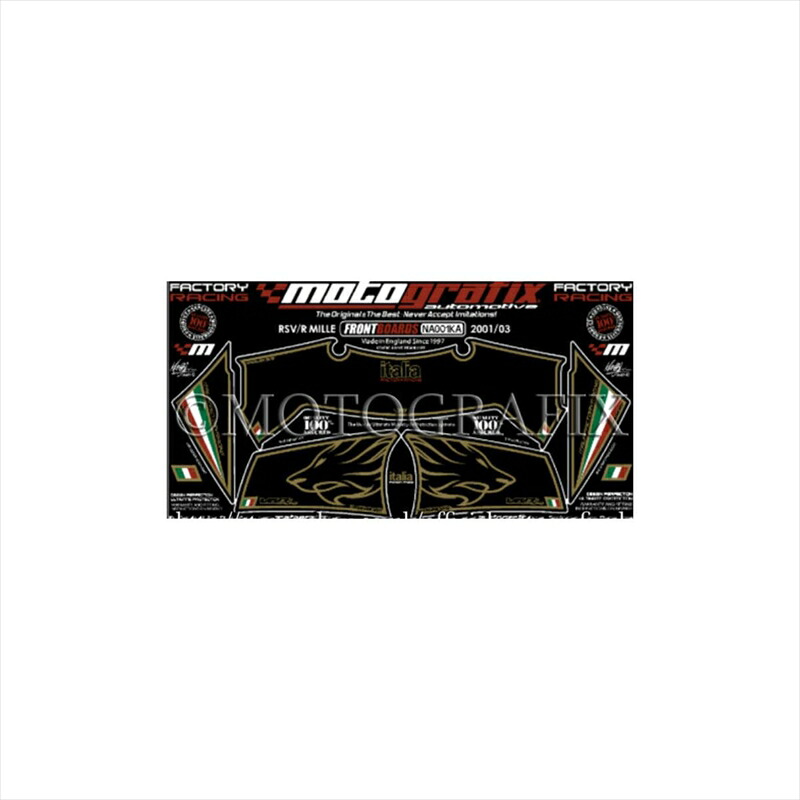 バイクパーツ アクセサリー モトグラフィックス ボディパッド FRONT MT-NA001KA 4580041203333 RSV1000/R MILLE 01-03