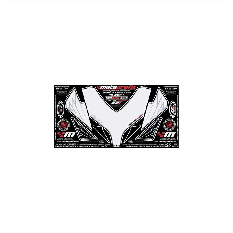 バイクパーツ アクセサリー モトグラフィックス ボディパッド FRONT MT-NH005U 4580041204637 CBR1000RR 04/05