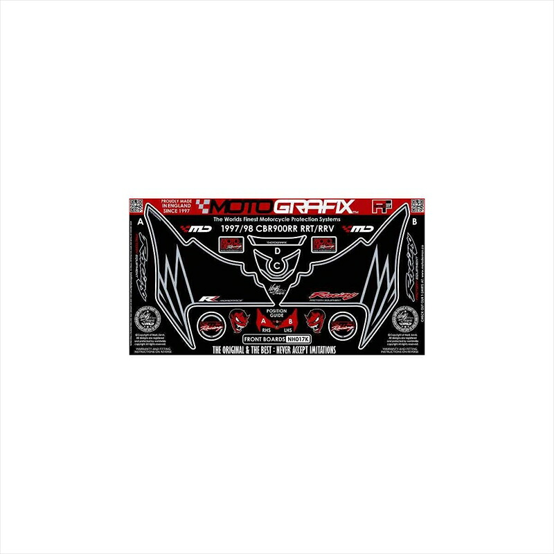 バイクパーツ アクセサリーモトグラフィックス ボディパッド FRONT MT-NH017K 4580041204941CBR900RRT-RRV 96/97｜バイク用品はとやグループ2号店 12,340円
