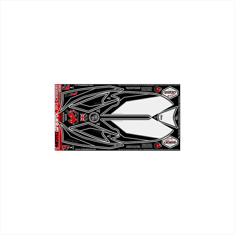 バイクパーツ アクセサリー モトグラフィックス ボディパッド FRONT MT-NH021K 4580041205061 CBR1000RR 12-