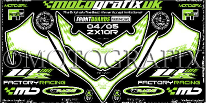 バイクパーツ MOTO GRAFIX(モトグラフィックス) ボディパッド FRONT MT-NK004GWE 4580041205160
