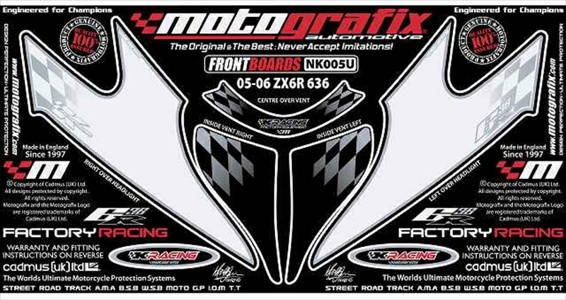 バイクパーツ MOTO GRAFIX(モトグラフィックス) ボディパッド FRONT MT-NK005U 4580041205191