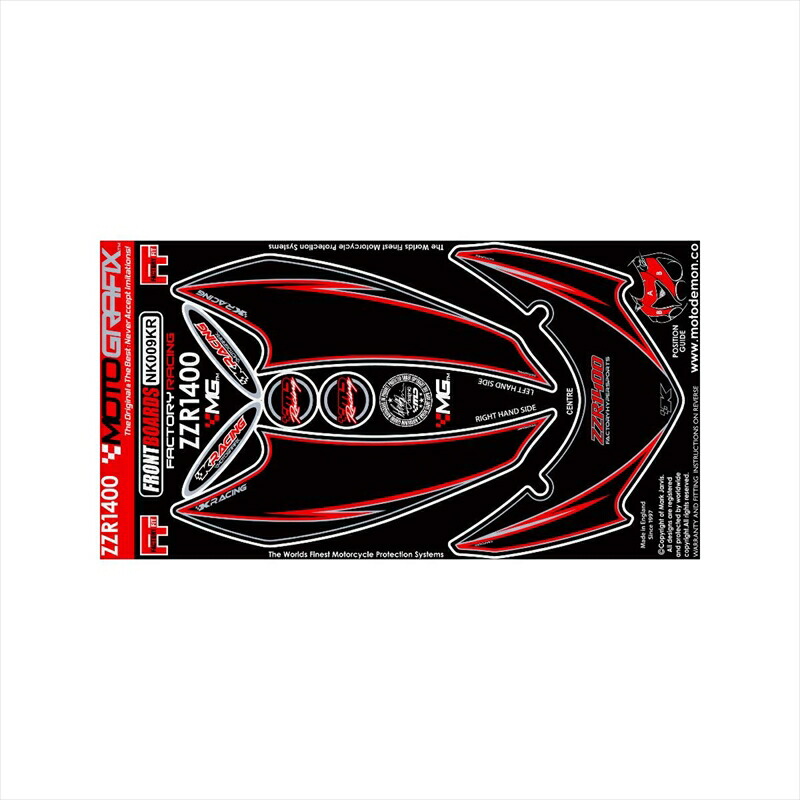 バイクパーツ アクセサリー モトグラフィックス ボディパッド FRONT MT-NK009KR 4580041205306 ZZR1400 06-