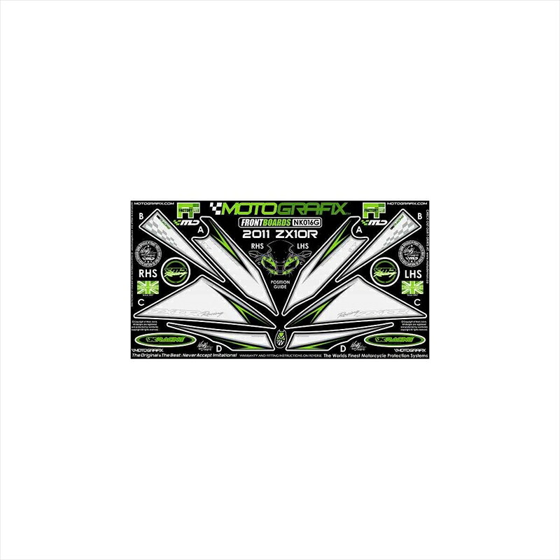 バイクパーツ アクセサリー モトグラフィックス ボディパッド FRONT MT-NK016G 4580041205443 ZX-10R NINJA 11-