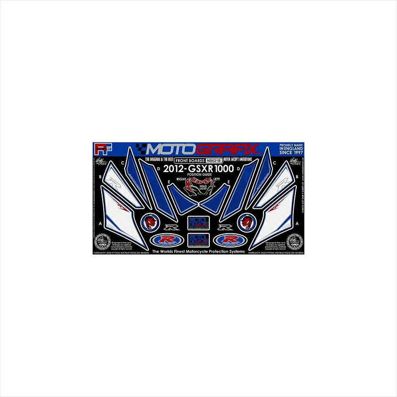 バイクパーツ アクセサリーモトグラフィックス ボディパッド FRONT MT-NS021B 4580041206327GSX-R1000 L2(12-｜バイク用品はとやグループ2号店
