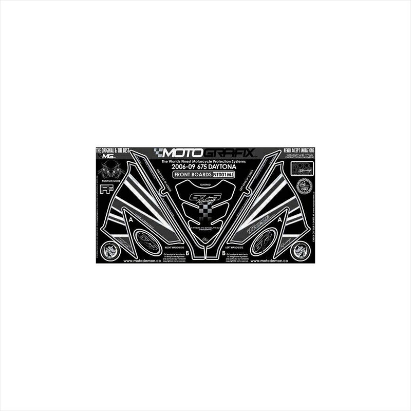 バイクパーツ アクセサリー モトグラフィックス ボディパッド FRONT MT-NT001MJ 4580041206426 DAYTONA675 06-
